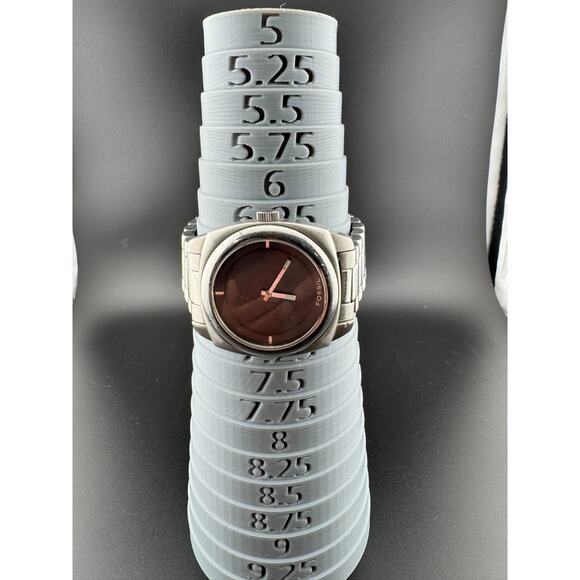 Fossil Big Tic JR-8090 Vintage Analog Watch Stainless Steel